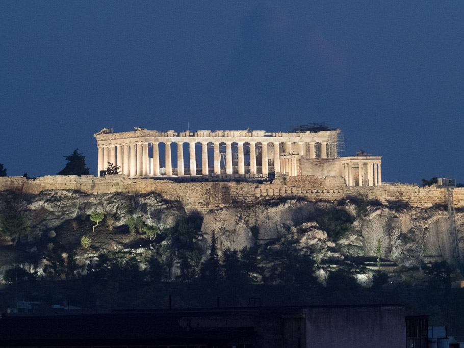 Athens, Parthenon - View from our Hotel