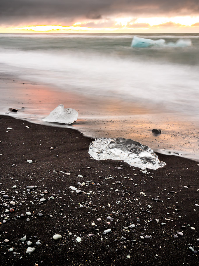 Dawn light on Ice Beach II
