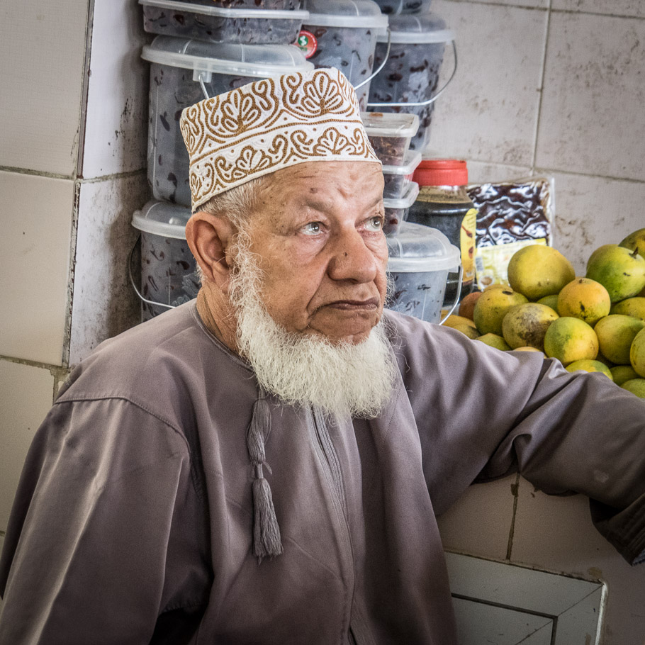 Old Fruit Seller, Muttrah Souq, Muscat - Oman