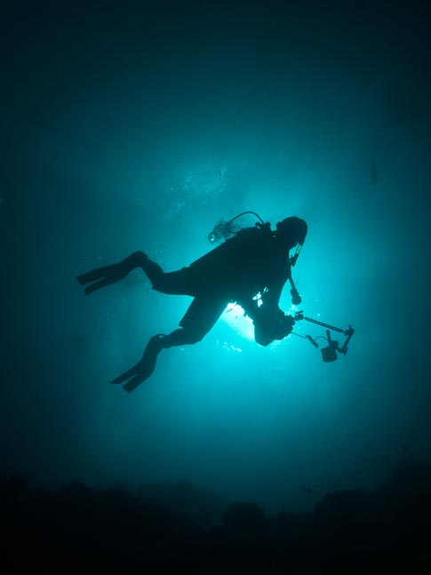 Dave in Silhouette - Susans Reef, PNG