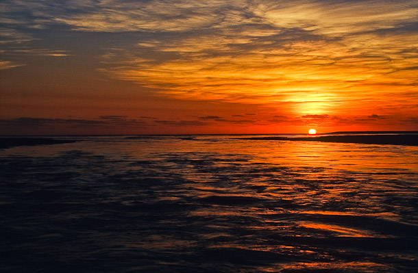 Sunset on Rowley Shoals